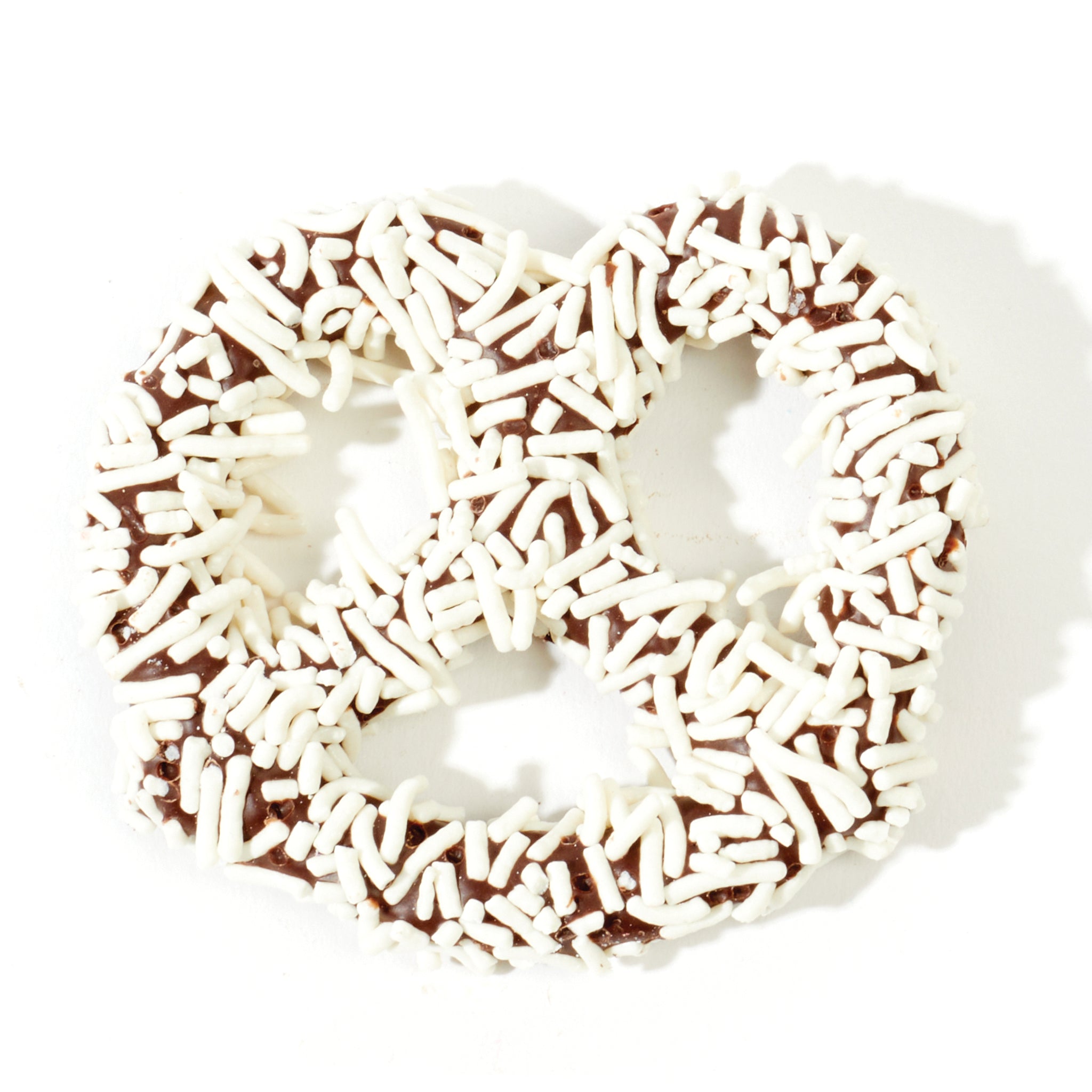 Chocolate Pretzel - White Sprinkles