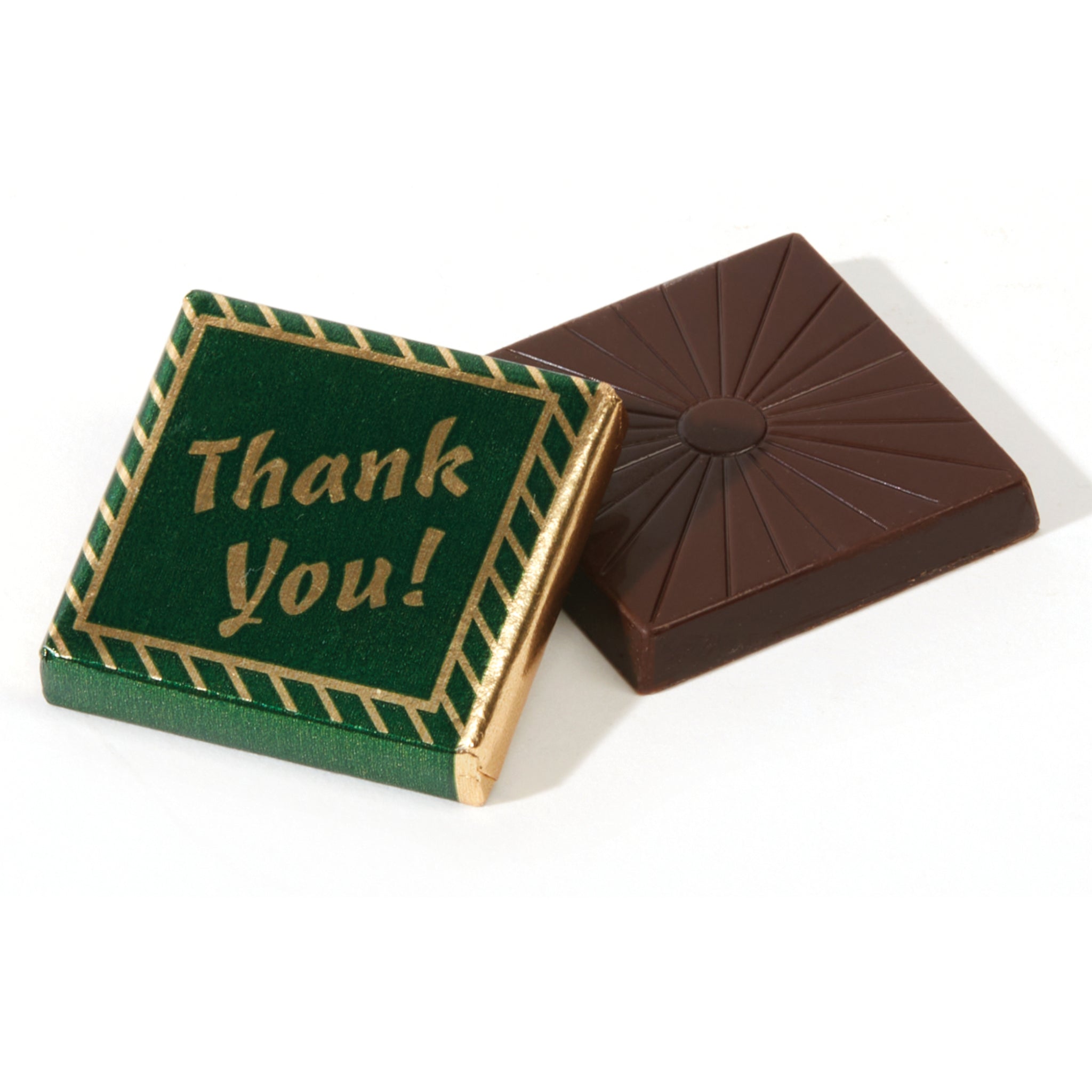 Square Chocolate - Thank You - Green
